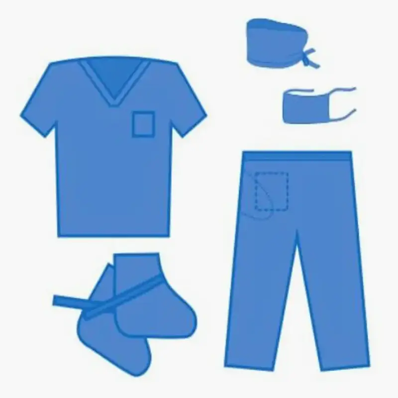 Kit ropa descartable 5 pzas aseptica