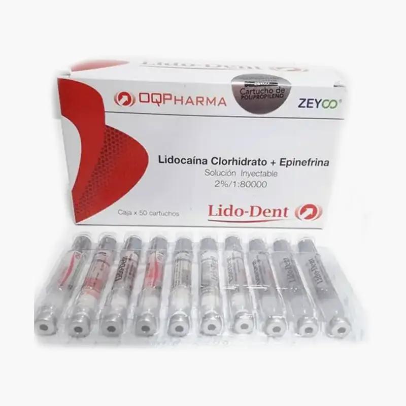 Lidocaína 2% con Epinefrina Lido-Dent