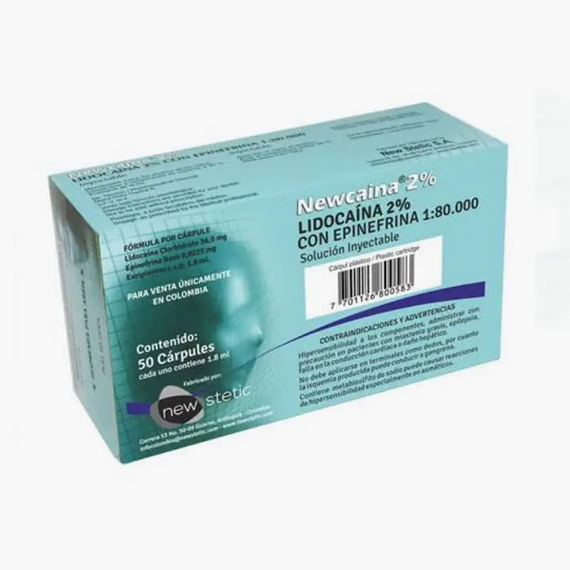 Lidocaína 2% con Epinefrina Newcaina