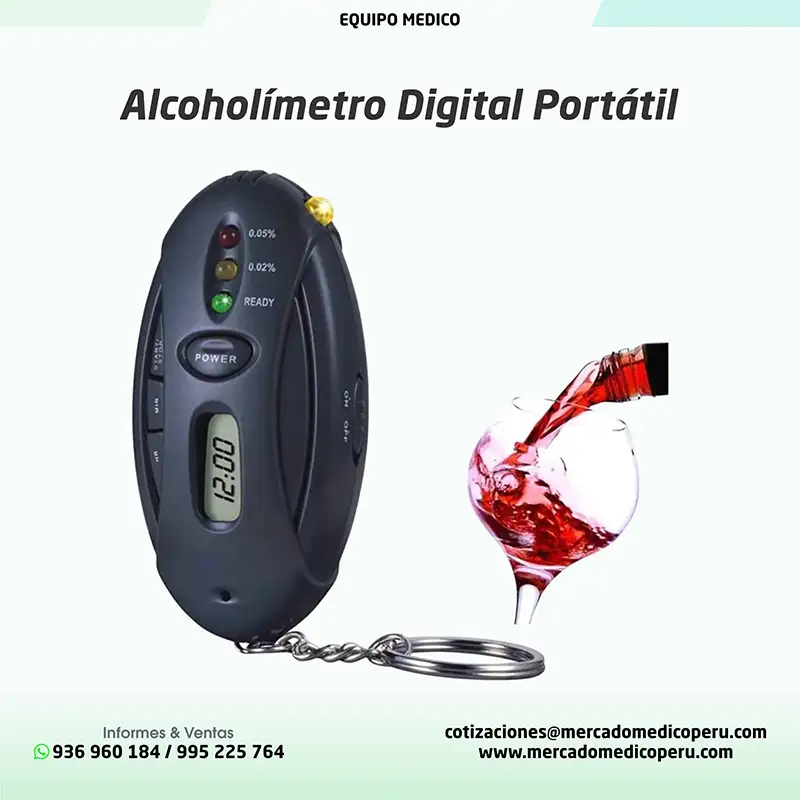Alcoholímetro Digital Portatil