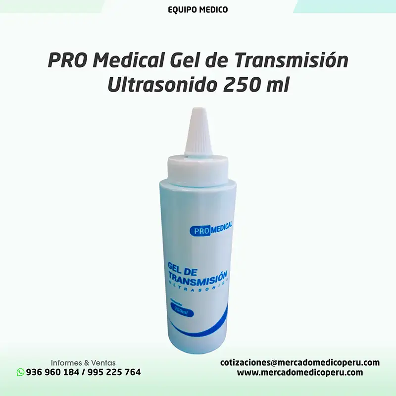 PRO Medical Gel de Transmisión Ultrasonido 250 ml