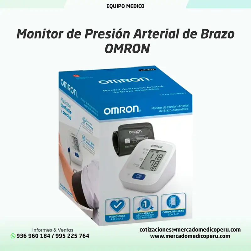 Monitor de Presión Arterial de Brazo OMRON