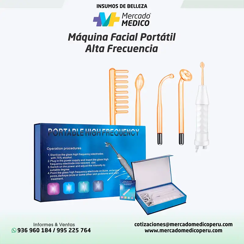 Máquina Facial Portátil Alta Frecuencia