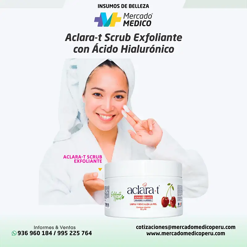 Aclara-t Scrub Exfoliante con Ácido Hialurónico