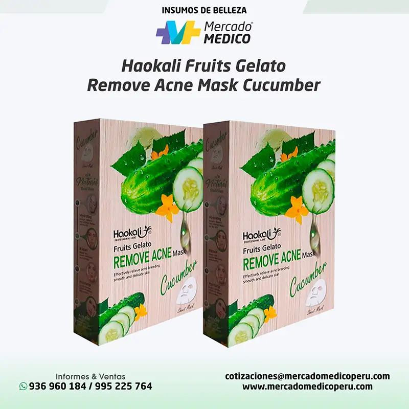 Haokali Fruits Gelato Remove Acne Mask - Cucumber