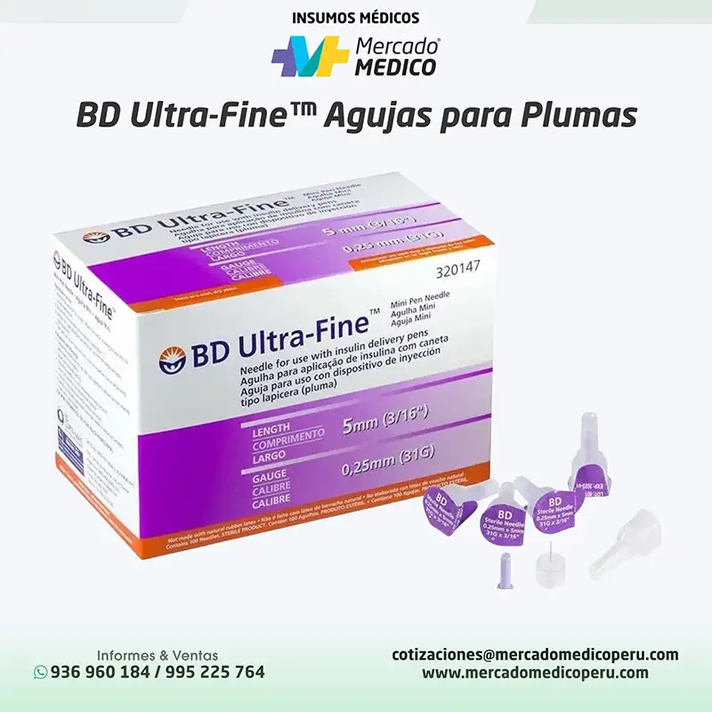 BD Ultra-Fine™ Agujas para Plumas