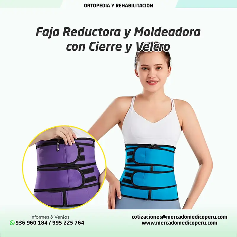 Faja Reductora y Moldeadora con Cierre y Velcro