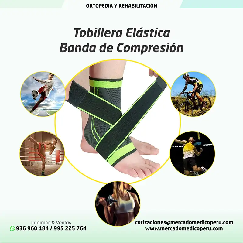 Tobillera Elástica de Banda de Compresión