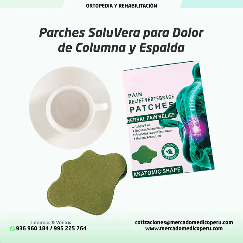 Parches SaluVera para Dolor de Columna y Espalda